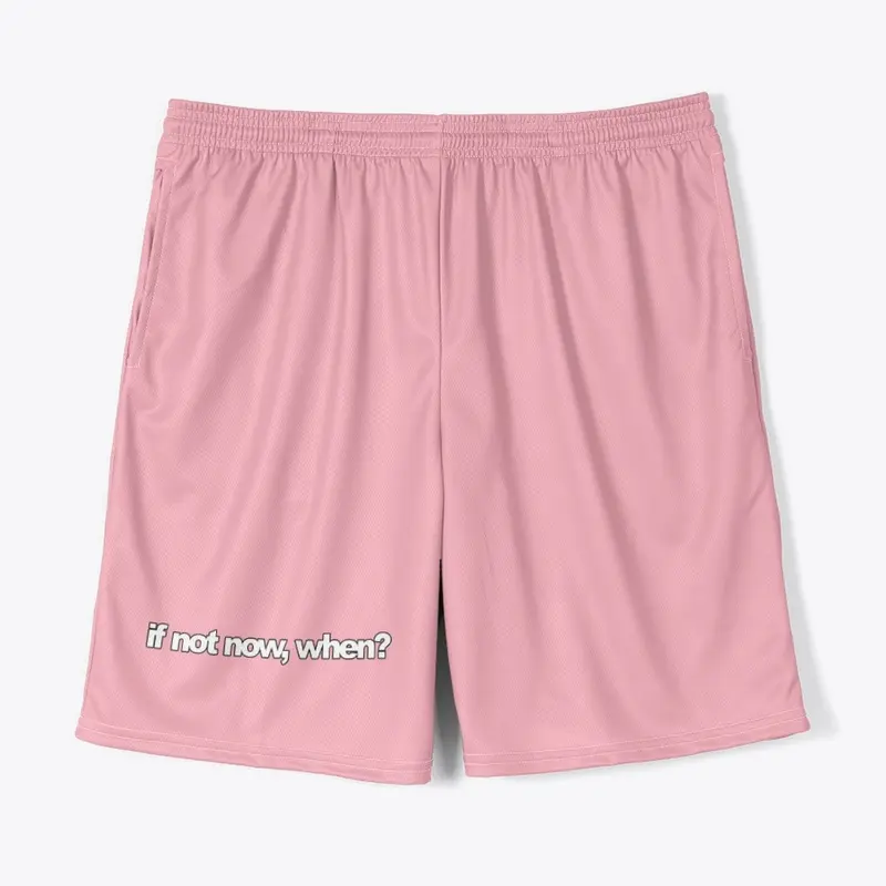 pastel basics. pink shorts