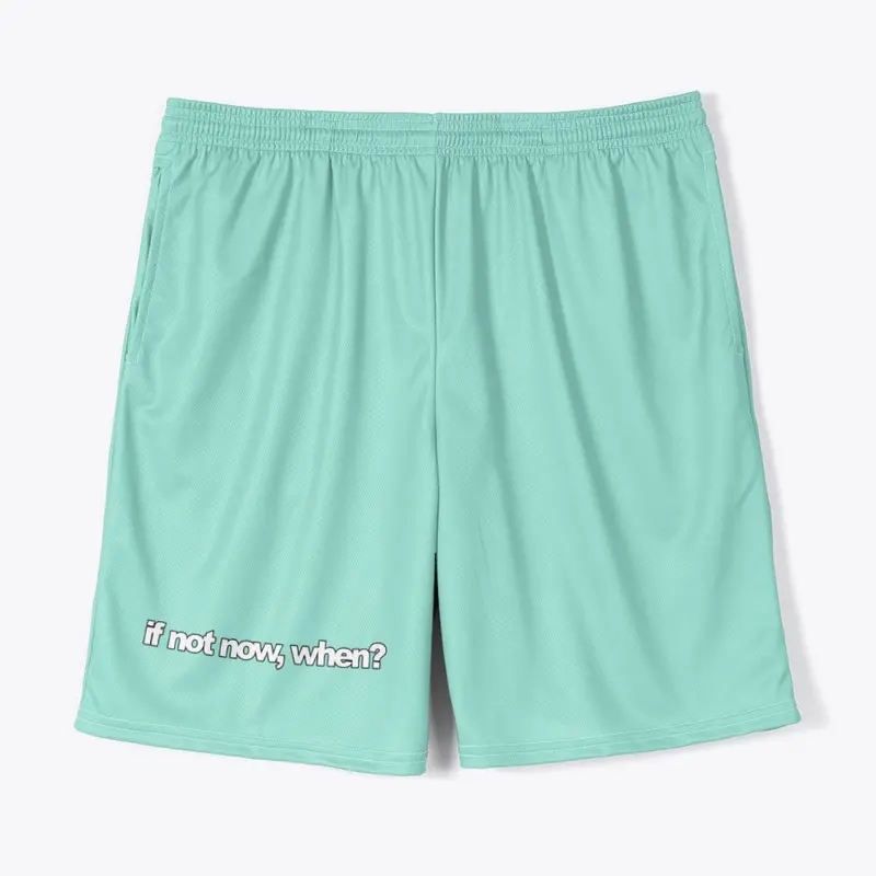 pastel basics. teal shorts